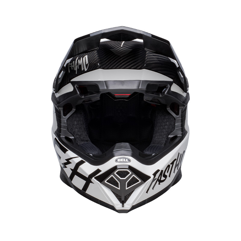 Casco cross BELL MOTO-10 SPHERICAL 2022 FASTHOUSE Limited Edition Bianco Lucido 5
