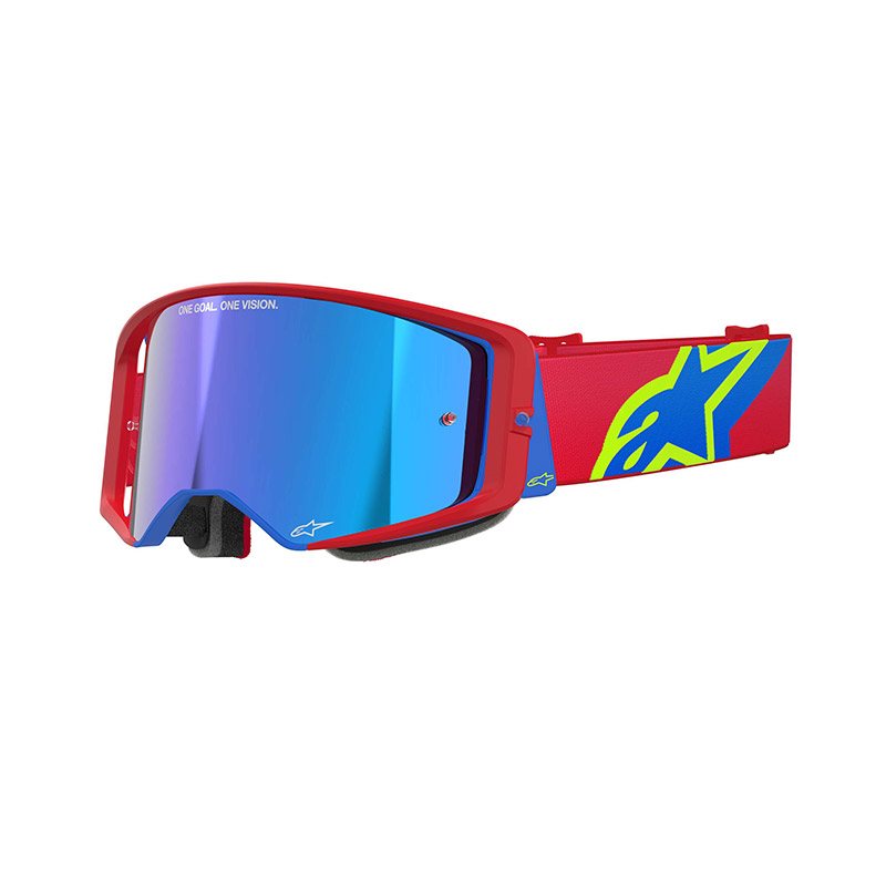 Maschera motocross Alpinestars Supertech Corp Blue Mirror Blue 2