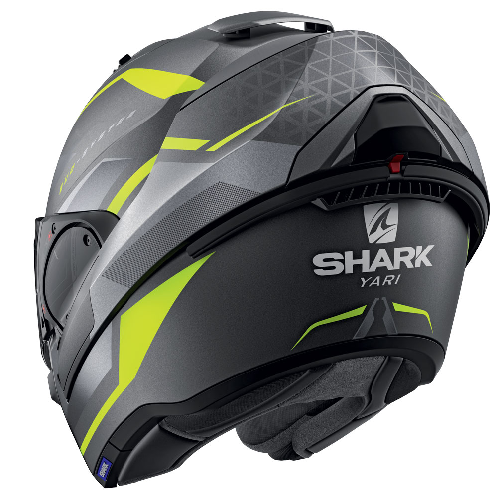 Casco modulare Shark EVO ES Yari Grigio Giallo Fluo - 93928 | 10HP