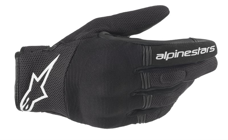 Guanti Moto CURVE Zircon Vented - Neri - Traspiranti, Protezione Nocche In TPU, Touch Screen, Uomo/Donna, Omologati CE (EN13594:2015)