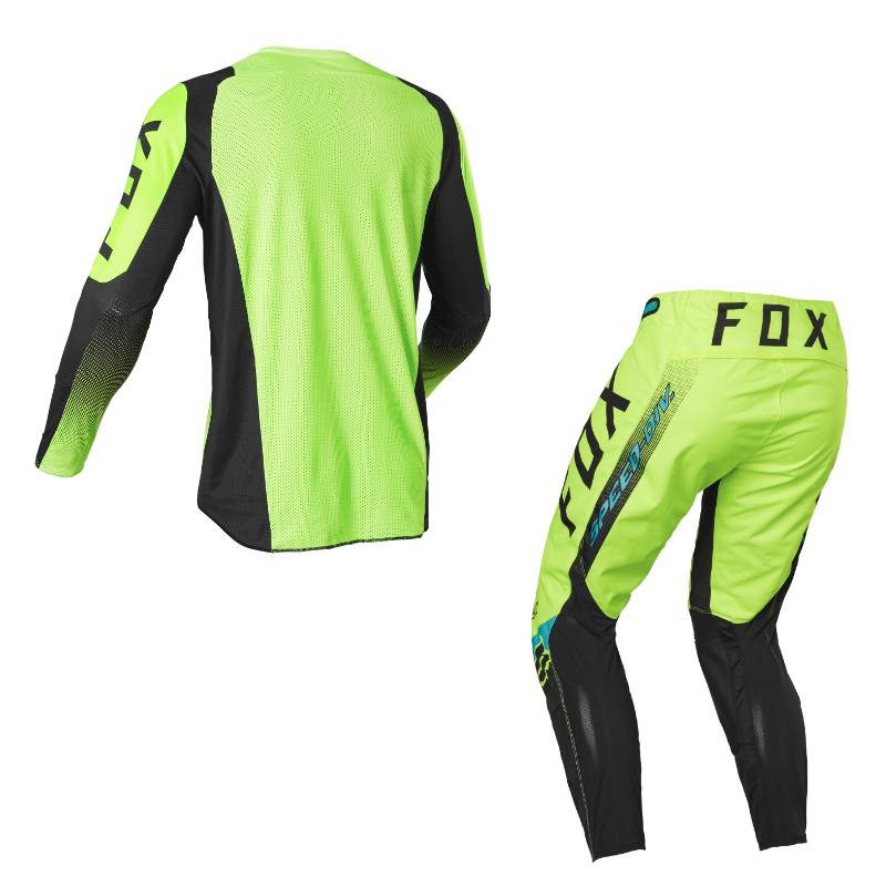 Completo cross enduro Fox 360 DIER Fluorescent Yellow 2022 pantaloni+maglia  - 79516 | 10HP