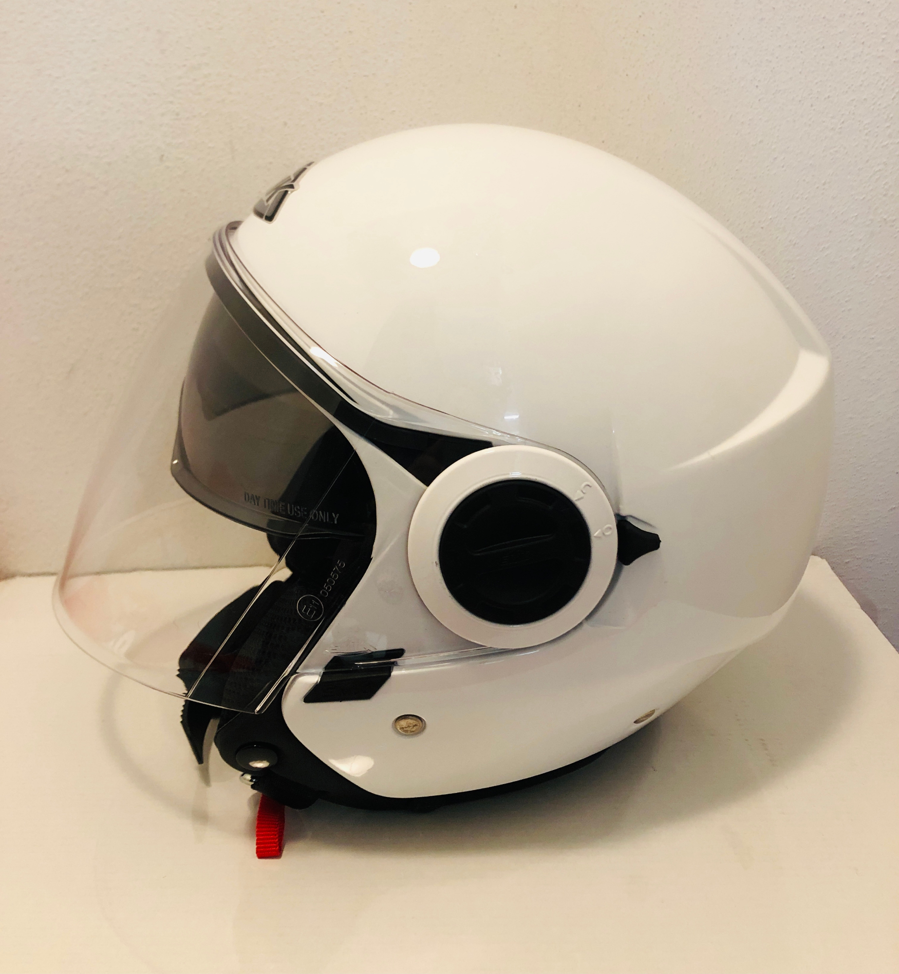 Casco jet SMK Cooper Bianco Lucido - 93749 | 10HP