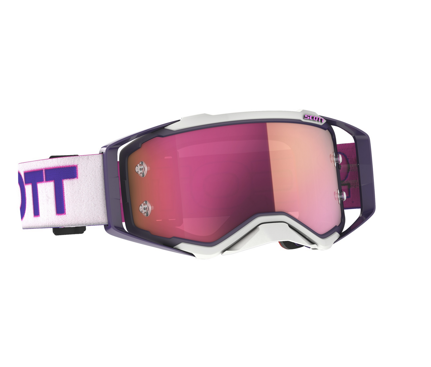 Occhiali (maschera) cross Scott PROSPECT purple pink lente pink chrome 1