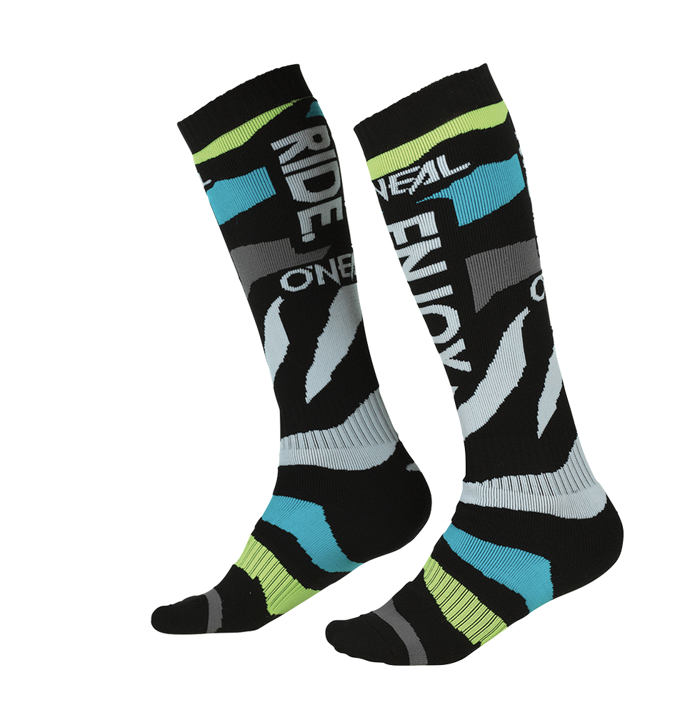 Calze O'Neal Pro MX Sock ZOONEAL V.22 Blue Neon Yellow (One Size) 1