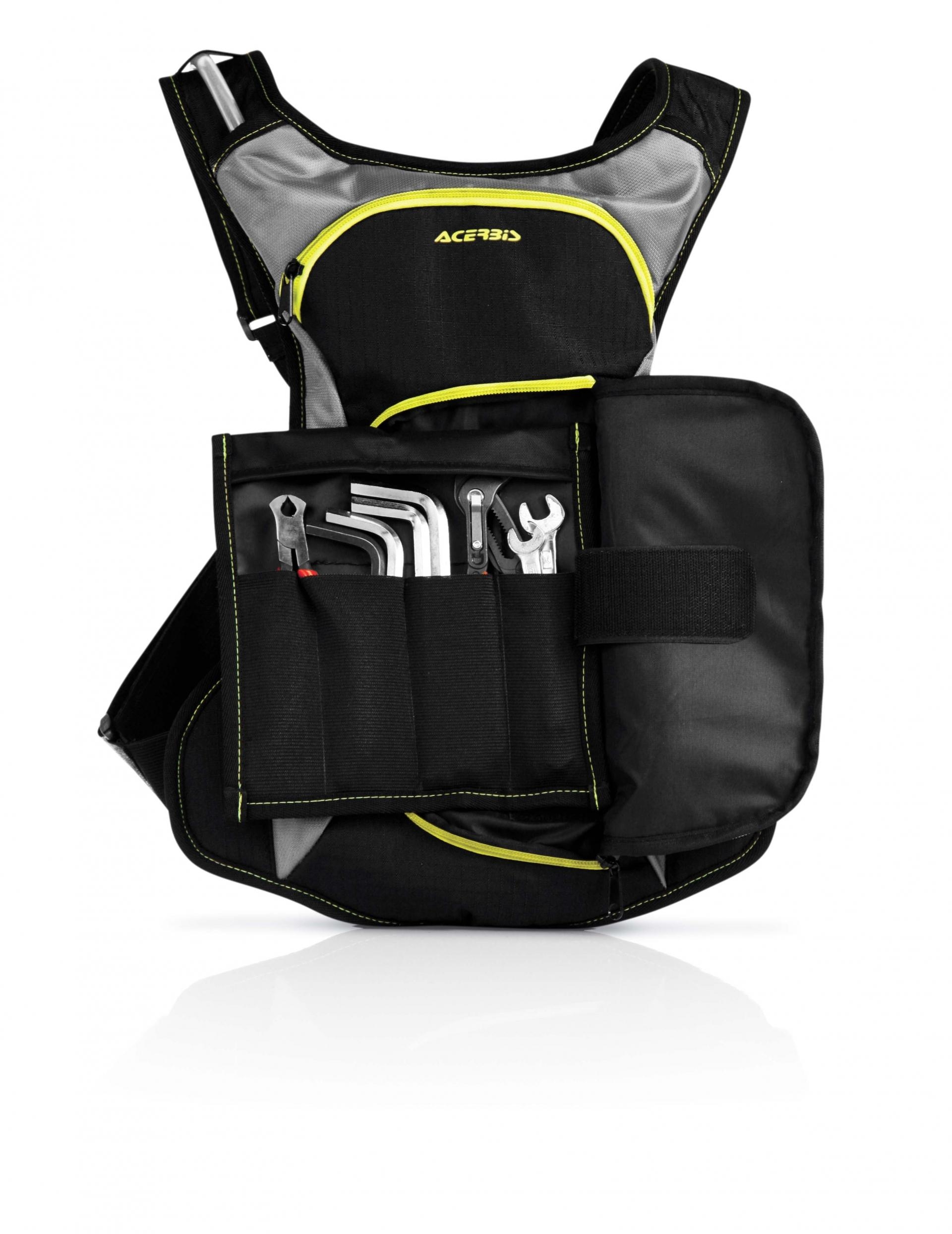 Zaino enduro con camel bag Acerbis ACQUA DRINK BAG Black Yellow fluo -  78661 | 10HP