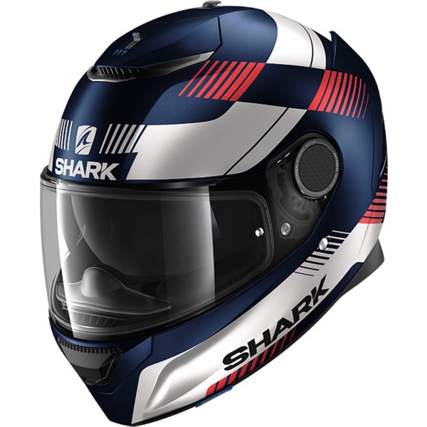 Casco integrale Shark SPARTAN 1.2 STRAD Mat Blu Bianco Rosso - 78642 | 10HP