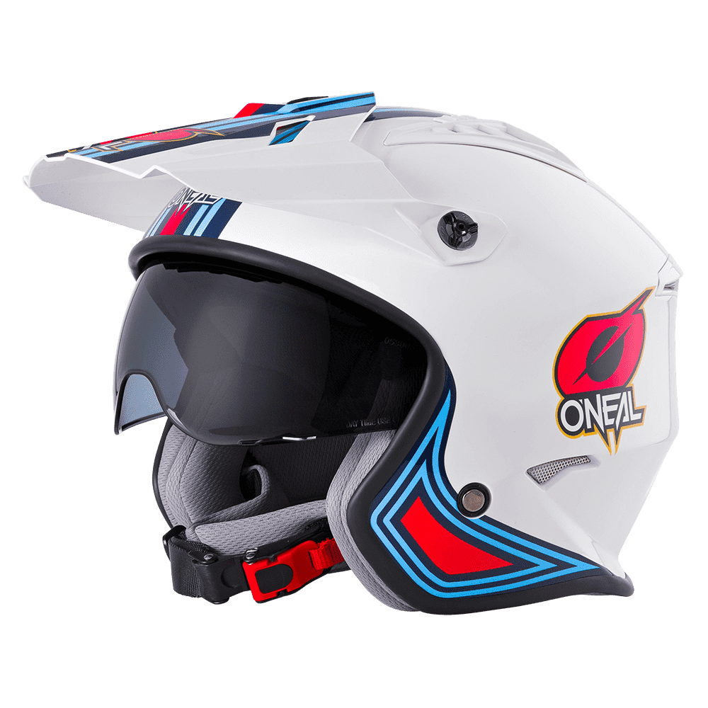 Casco Jet O'Neal VOLT MN1 bianco rosso blu - 25829 | 10HP