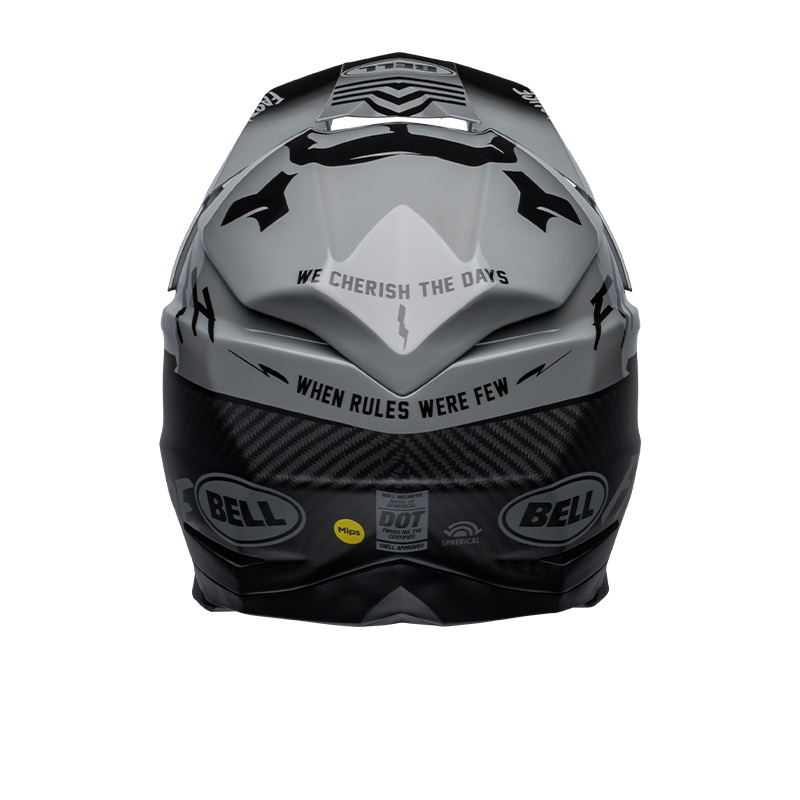 Casco cross Bell MOTO-10 SPHERICAL Limited Edition Fasthouse BMF Matte Gloss Gray Black 4