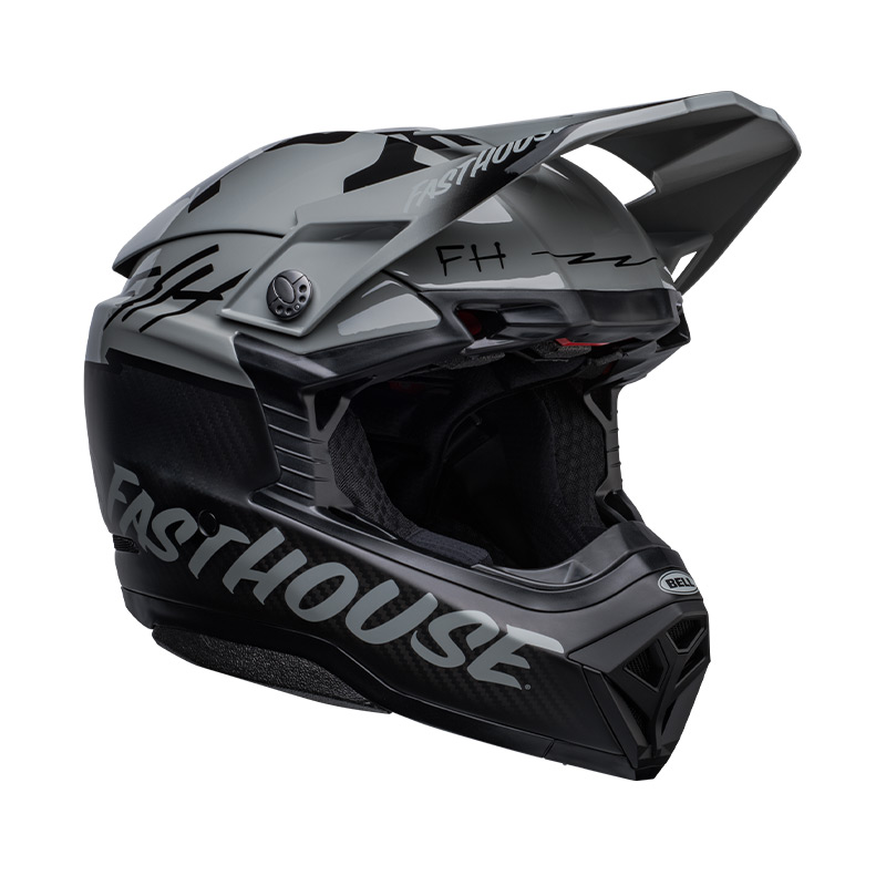 Casco cross Bell MOTO-10 SPHERICAL Limited Edition Fasthouse BMF Matte Gloss Gray Black 1