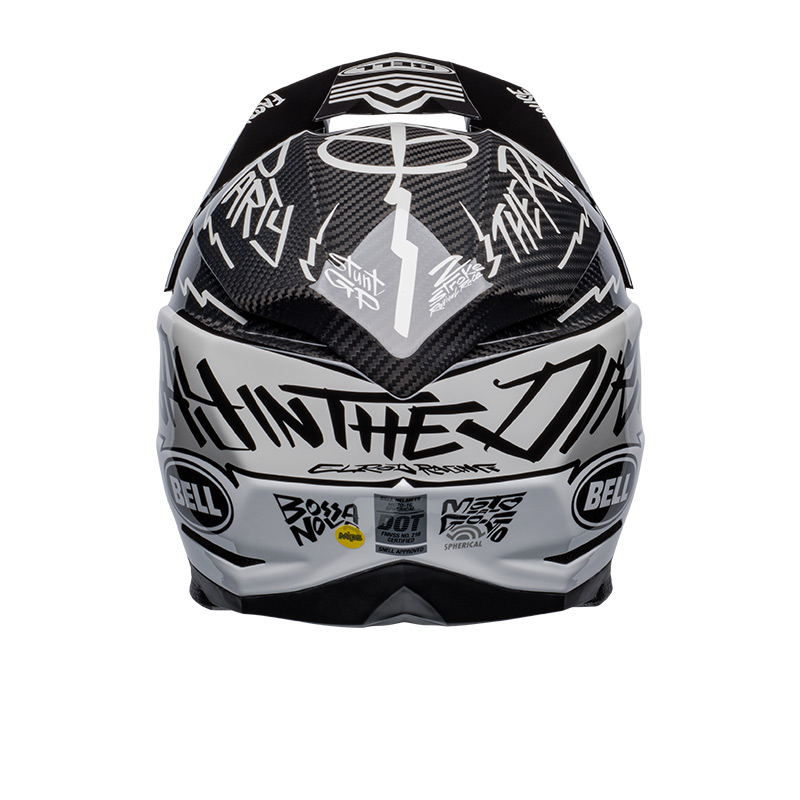 Casco cross BELL MOTO-10 SPHERICAL 2022 FASTHOUSE Limited Edition Bianco Lucido 6