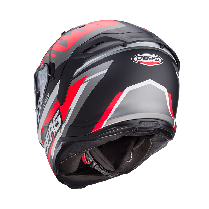 Caberg Casco Integrale AVALON GIGA – Taglia M – Colorazioni Nero/Giallo Fluorescente/Rosso Fluorescente