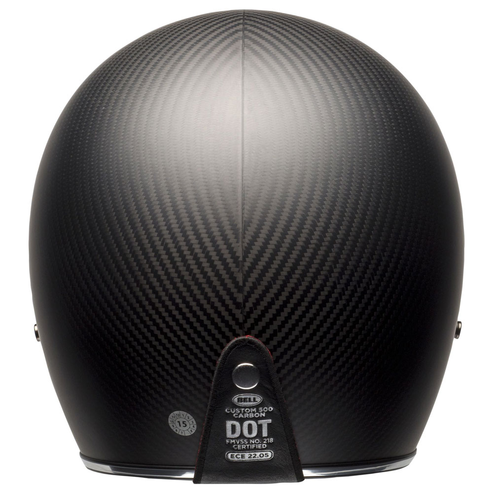 Casco jet Bell CUSTOM 500 Carbon Matte Black - 93883 | 10HP