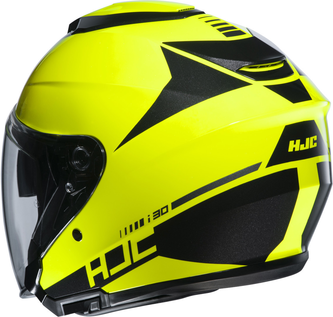 Casco jet HJC i30 BARAS MC4H Nero Giallo fluo - 79284 | 10HP