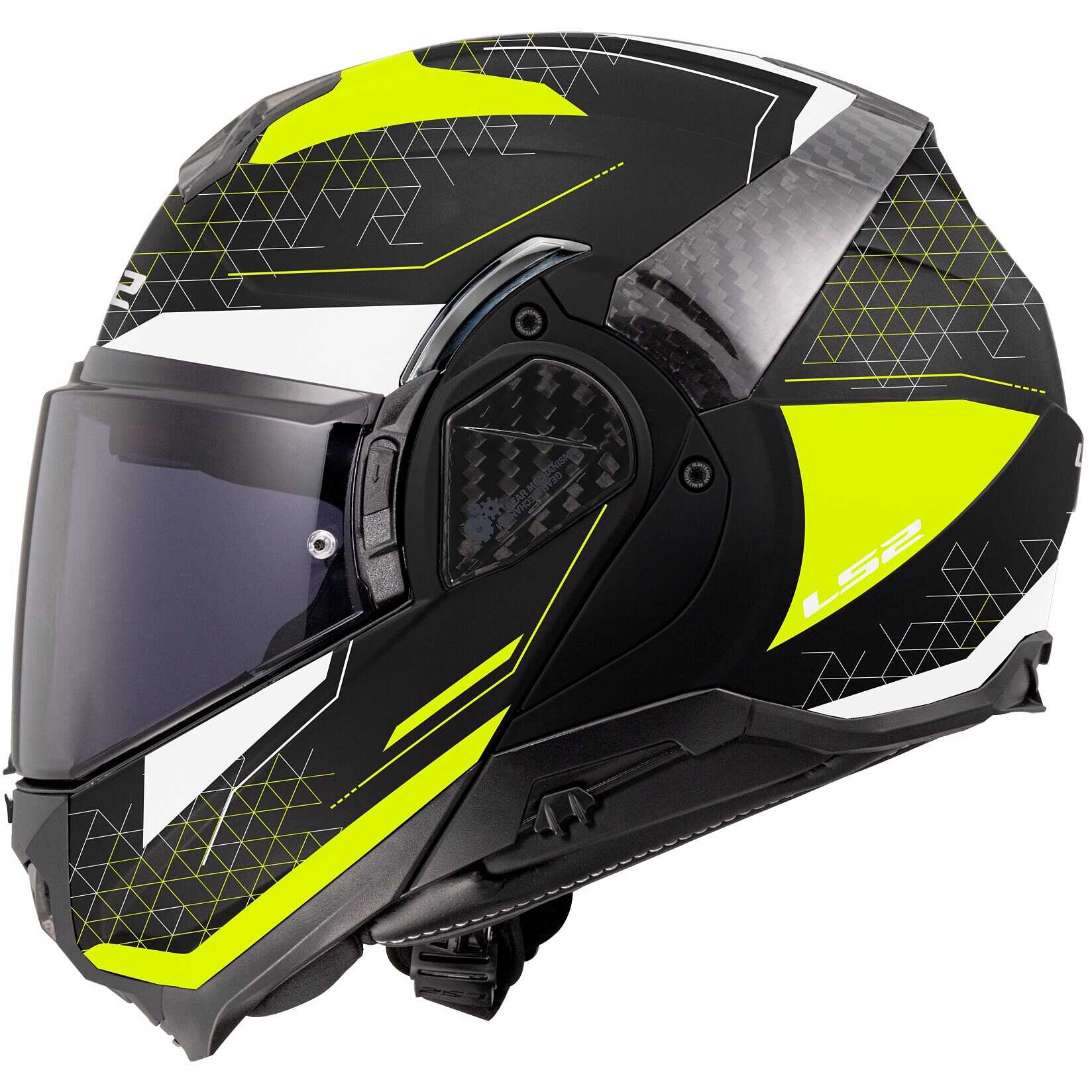 Casco modulare reversibile LS2 FF910 Advant II Astral H-V Yellow 1