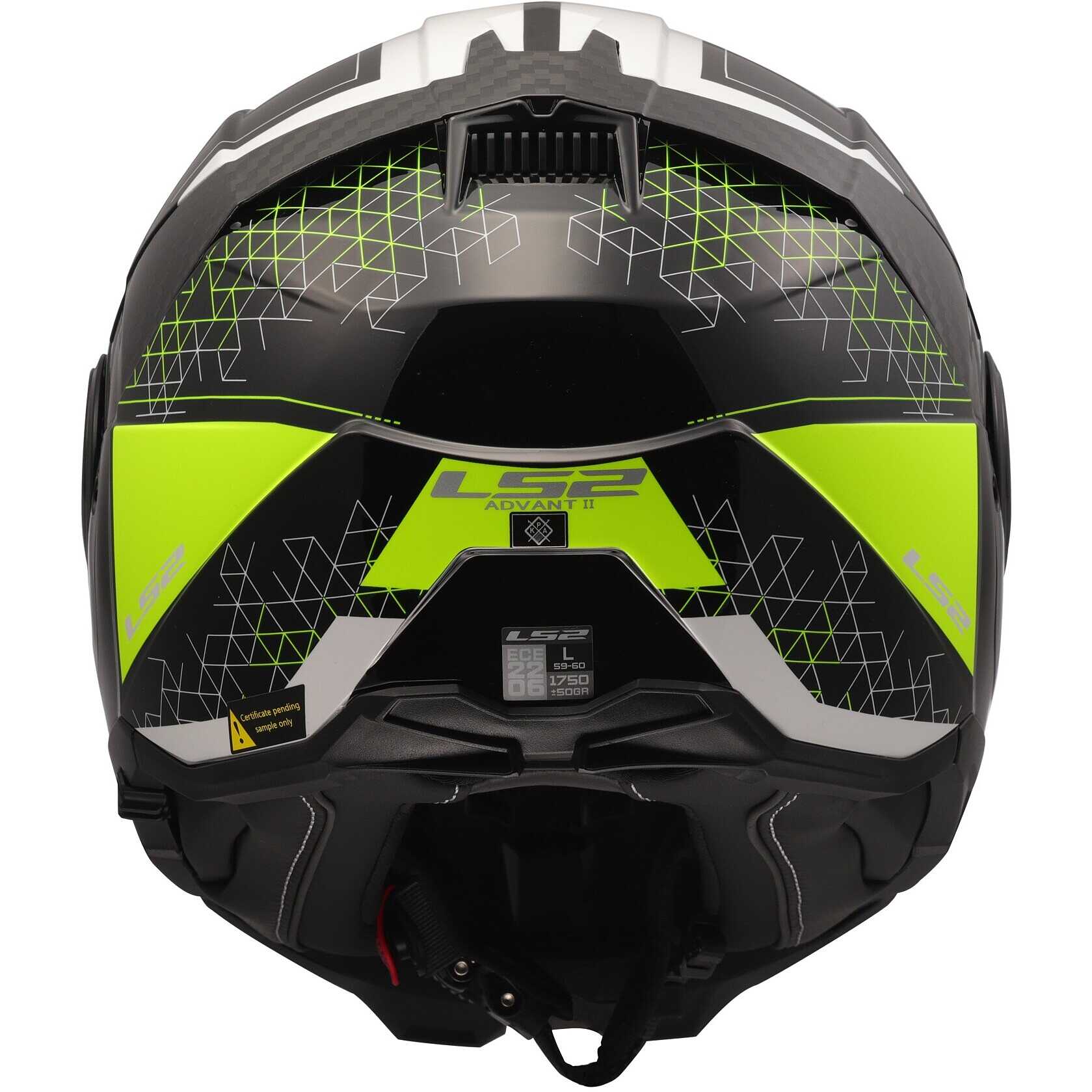 Casco modulare reversibile LS2 FF910 Advant II Astral H-V Yellow 3