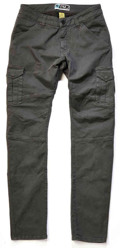 Pantaloni da moto con protezioni e Twaron® PMJ SANTIAGO grey - 1760 | 10HP