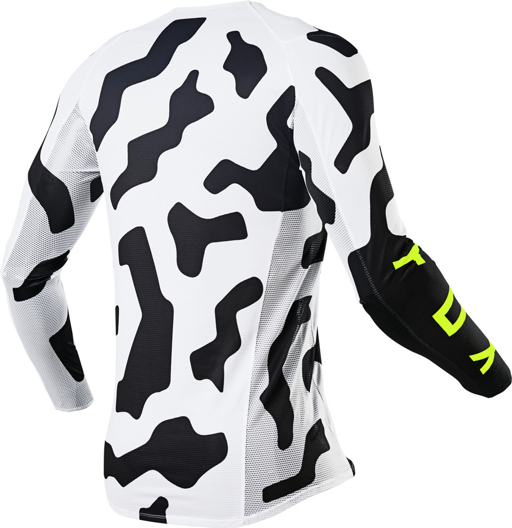 Completo cross enduro Fox FLEXAIR Psycosis black white 2021 pantaloni+maglia  - 79242 | 10HP
