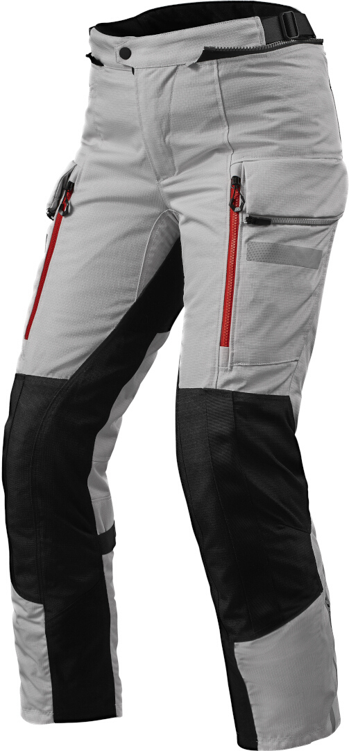 Pantaloni moto Donna Rev'it SAND 4 H2O LADIES Silver Black Allungato -  79381 | 10HP