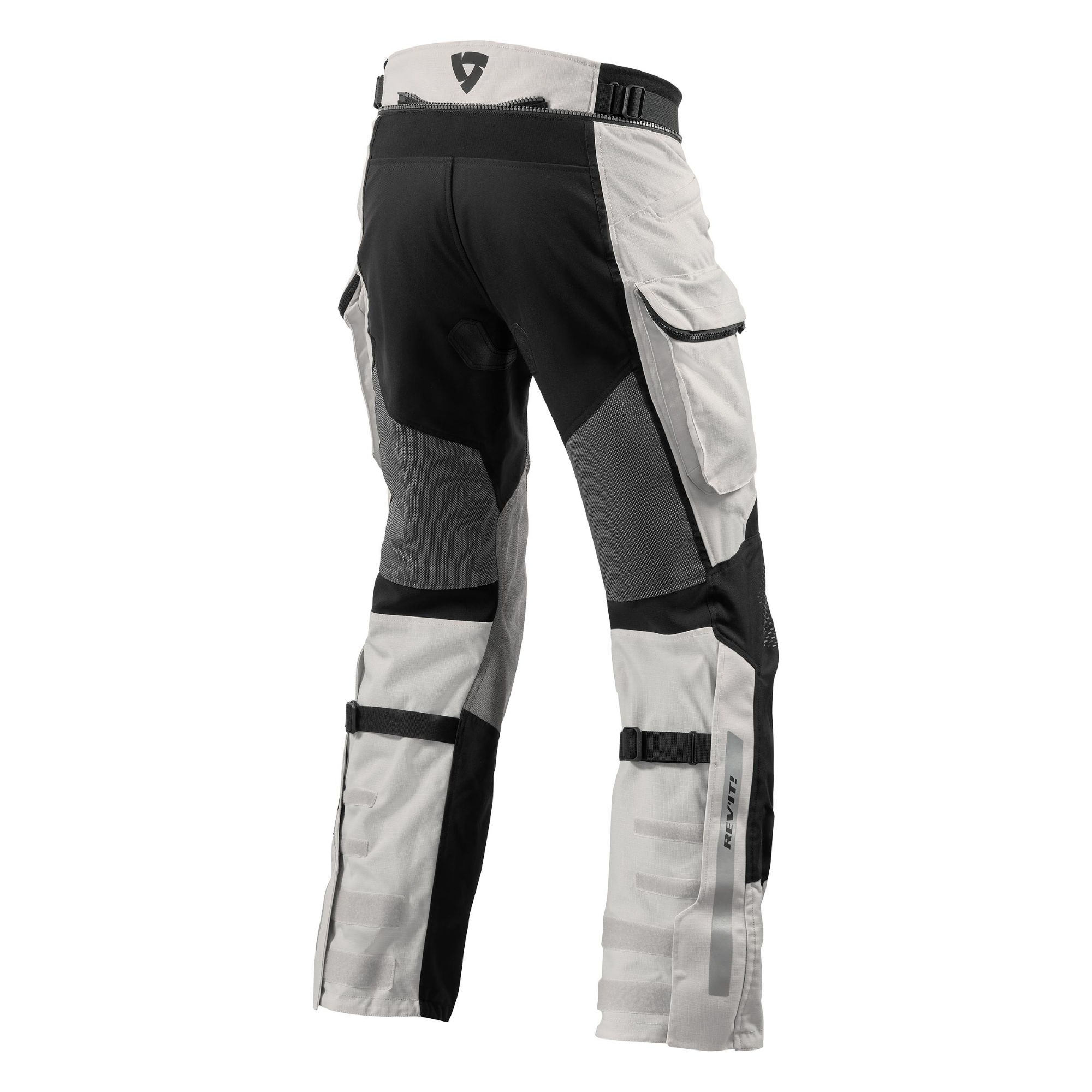 Pantaloni moto ventilati Rev'it Cayenne 2 Argento Accorciato 2