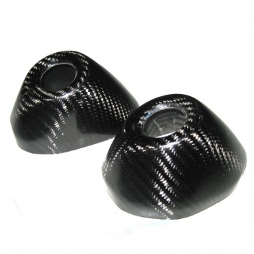 Cover fondelli in carbonio CMT per scarichi Honda CRF 250 R 2020 2021 cod.000198