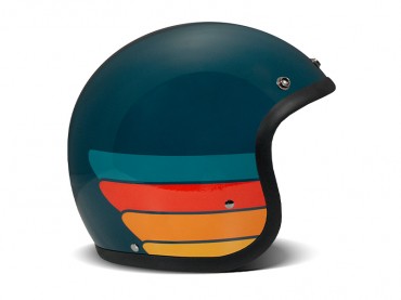 Casco jet DMD Retro PETROLHEAD