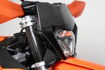 Mascherina portafaro in carbonio CMT ktm EXC EXC-F 250-350-450-500 2024-25 cod.003091