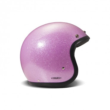Casco jet DMD Retro GLITTER PINK ece 22.06