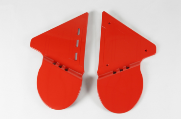 Parafango anteriore universale Ufo con feritoie cross-enduro (1983-1989) per Puch arancio