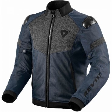 Giubbino moto ventilato Rev'it ACTION H2O Blu Scuro