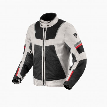 Giacca moto traforata Rev'it TORNADO 4 Silver Black