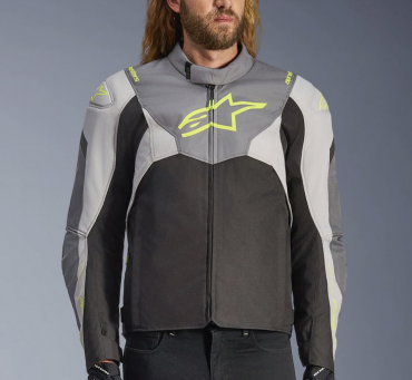 Giubbino impermeabile Alpinestars T-JAWS V4 WP Nero Ghiaccio Grigio