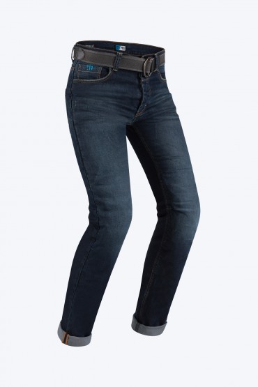 Jeans da moto donna con protezioni e Twaron® Pmj CAFE RACER LADY Blu