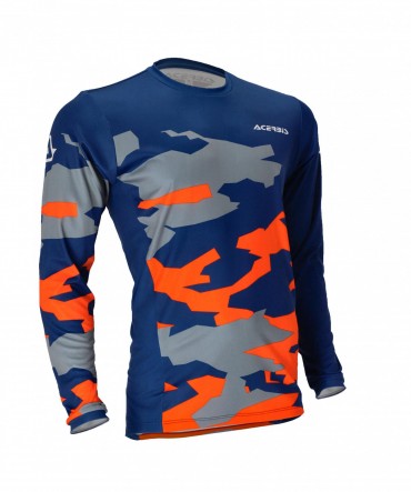 MAGLIA CROSS X-DURO WINTER BLU ARANCIO ACERBIS
