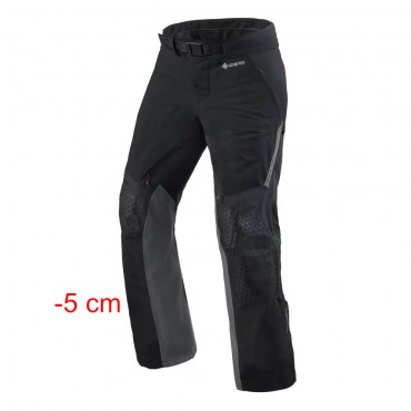 Pantaloni impermeabili Rev'it Stratum GTX Nero Grigio Accorciato