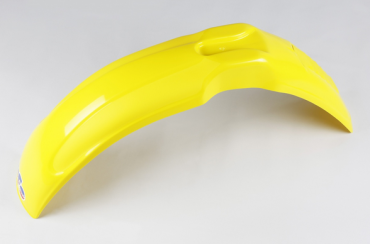 Parafango anteriore universale Ufo con feritoie cross-enduro giallo per Villa