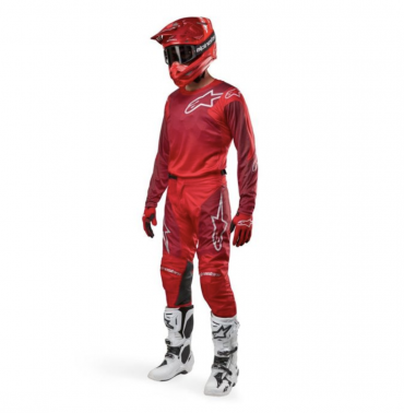 Completo cross Alpinestars RACER HOEN Mars Red Burgundy pantaloni+maglia