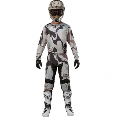 Completo cross Alpinestars RACER TACTICAL Iron Camo Dust Gray pantaloni+maglia