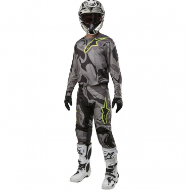 Completo cross Alpinestars RACER TACTICAL Cast Gray Camo Magnet pantaloni+maglia