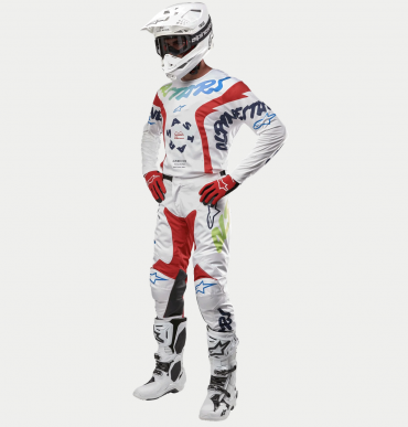 Completo cross Alpinestars RACER HANA White Multi Colors pantaloni+maglia
