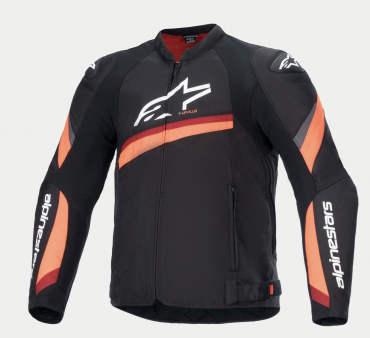 Giubbino moto Alpinestars T-GP PLUS R V4 Nero Rosso Fluo