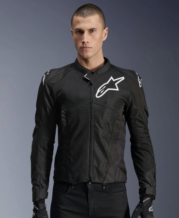 Giubbino traforato Alpinestars VIPER V4 AIR Nero Bianco