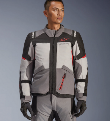 Giacca moto Alpinestars ANDES V4 Drystar Grigio Rosso Nero