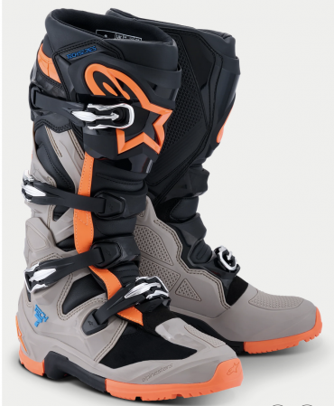Stivali enduro Alpinestars TECH 7 ENDURO Nero Grigio Arancio Fluo