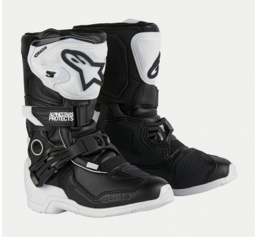 Stivali cross enduro bambino Alpinestars TECH 3S KIDS Bianco Nero