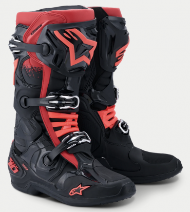 Stivali cross Alpinestars TECH 10 Nero Rosso