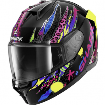 Casco integrale Shark D-SKWAL 3 FAWN Nero Viola Giallo
