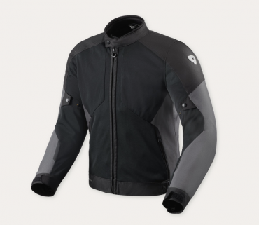 Giubbino moto ventilato Rev'it TORQUE 3 H2O Nero Anthracite