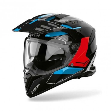 Casco integrale dual road Airoh Bandit Tune Blue Red Gloss