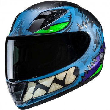 Casco integrale bambino HJC Y10 FRANK MC2SF Blu Viola