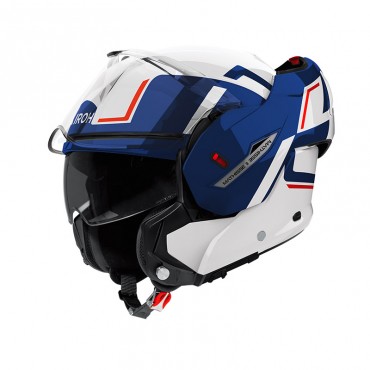 Casco flip up Airoh MATHISSE II Genius Blue Red